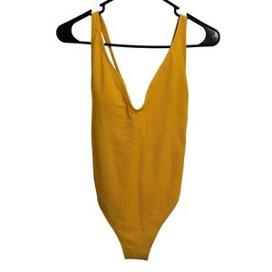 Abercrombie & Fitch Yellow One Piece Swimsuit
